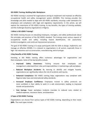 ISO 50001 Training