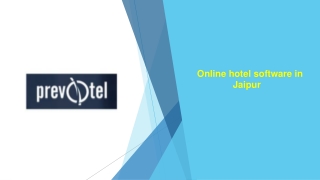 Online hotel software in Jaipur