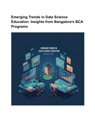 Emerging Trends in Data Science Education_ Insights from Bangalore's BCA Programs