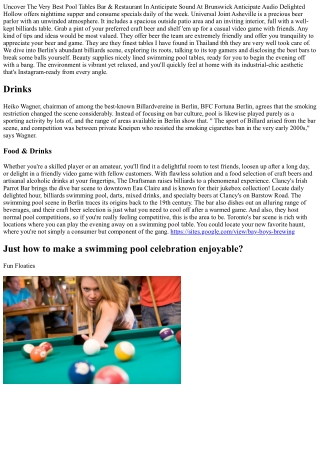 Pool Hall, Bar & Grill In Midtown Denver, Co