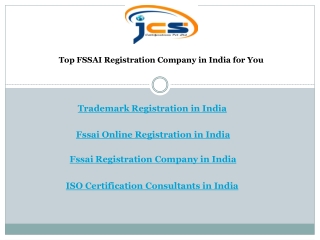 Top FSSAI Registration Company in India for You
