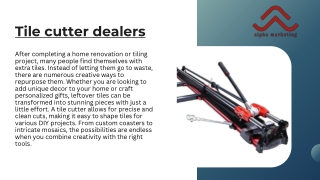 tile cutter