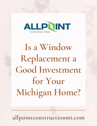 Affordable Window Replacement in Michigan
