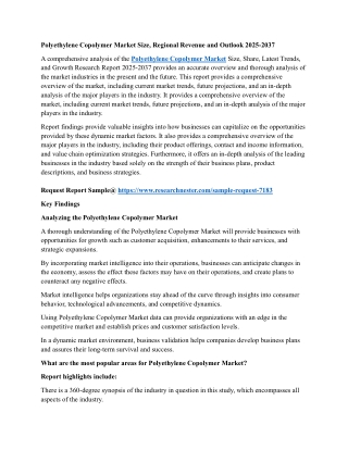 polyethylene copolymer market size regional