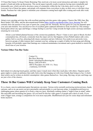 35 finest bar games to keep clients returning