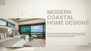 modern coastal home designs