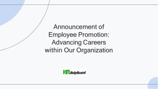 Promotion Letter Template