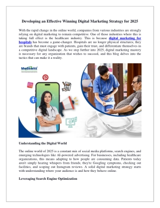 Developing an Effective Winning Digital Marketing Strategy for 2025