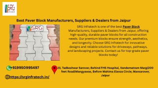 Best Paver Block Manufacturers, Suppliers & Dealers from Jaipur
