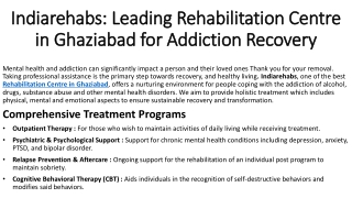 Indiarehabs: Leading Rehabilitation Centre in Ghaziabad For Addiction Recovery