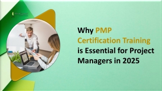 Why PMP Certification Training is Essential for Project Managers in 2025