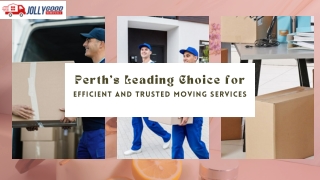 Perth’s Leading Choice for Efficient and Trusted Moving Services