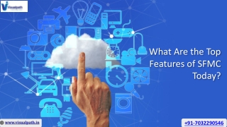 what are the top features of sfmc today