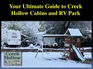 Your Ultimate Guide to Creek Hollow Cabins and RV Park