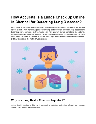 how accurate is a lungs check up online