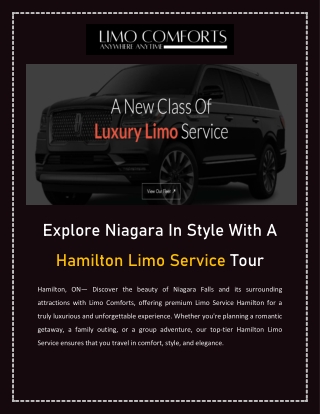 explore niagara in style with a
