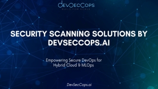 Security Scanning Solutions by DevSecCops.ai