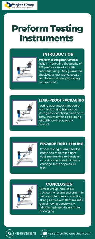 preform testing instruments