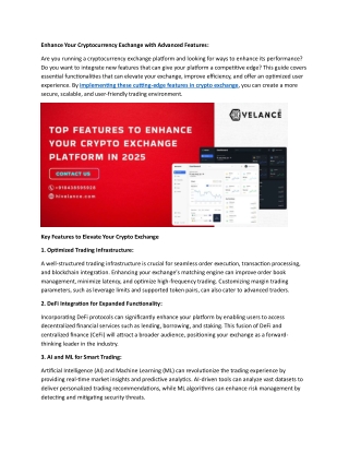 Crypto Exchange Development - Enhance Your Cryptocurrency Exchange with Advanced Features