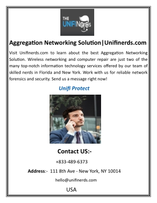 aggregation networking solution unifinerds com