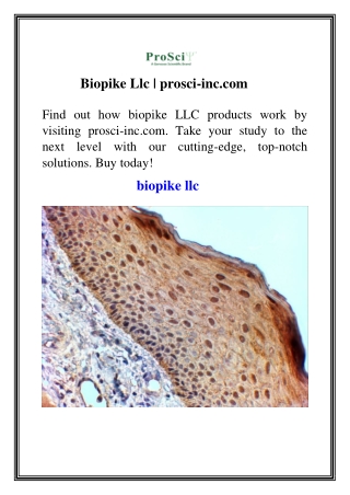 Biopike Llc prosci-inc.com
