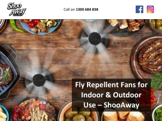 Fly Repellent Fans for Indoor & Outdoor Use – ShooAway