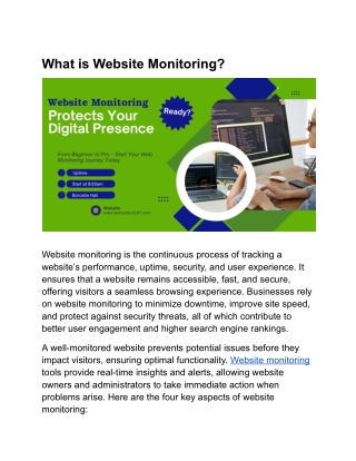 what is website monitoring