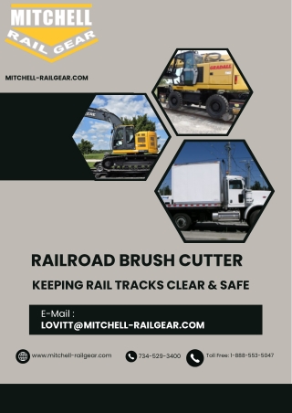 Railroad Brush Cutter Keeping Rail Tracks Clear & Safe