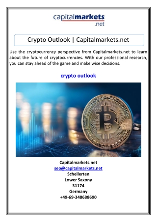 Crypto Outlook  Capitalmarkets.net