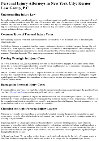 Kerner Law Group