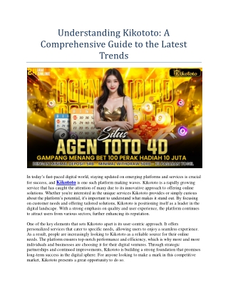 understanding kikototo a comprehensive guide