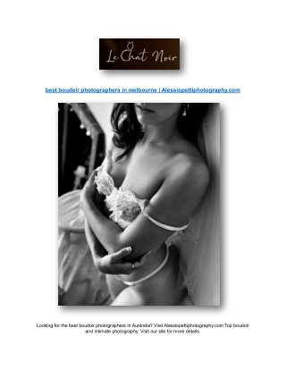best boudoir photographers in melbourne | Alessiopettiphotography.com