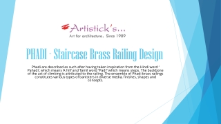 PHADI - Staircase Brass Railing Design