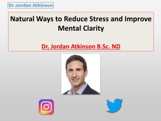 Natural Ways to Reduce Stress and Improve Mental Clarity