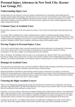 Kerner Law Group
