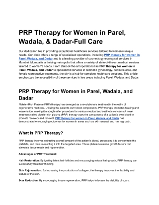 PRP therapy for women in Parel, Wadala, Dadar 3-4-2025 (3)