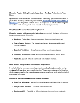 Mosquito Pleated Sliding Doors in Hyderabad – The Best Protection for Your Home - Google Docs (2)