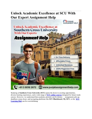 unlockacademic excellence at scu with