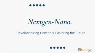 Matthew Stone Nextgen Nano Powering the Future of Sustainable Energy