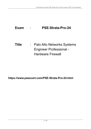 download the latest pse strata pro 24 exam dumps