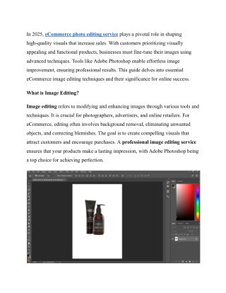 Value of eCommerce Image Editing in Boosting Sales