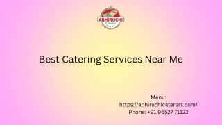Best Catering Services Near Me