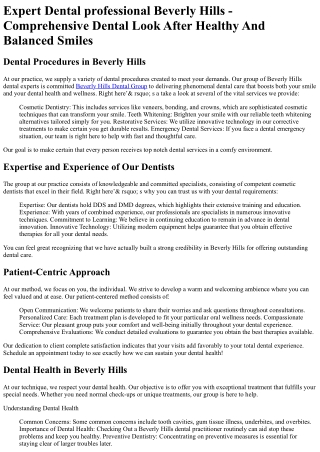 Dental Group of Beverly Hills