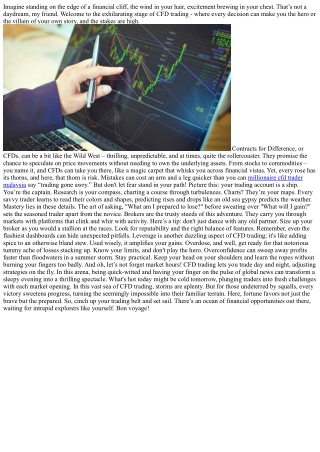 Dancing with Risk: The Intriguing World of CFD Trading