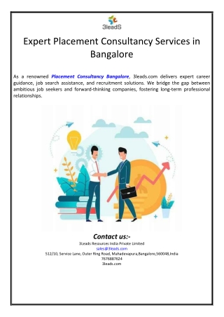 Expert Placement Consultancy Services in Bangalore