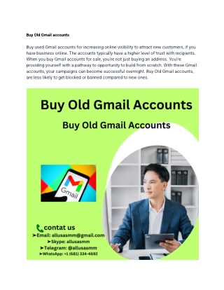 buy old gmail accounts buy used gmail accounts