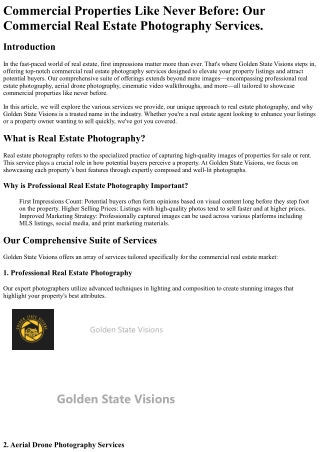 commercial properties like never before