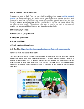 Buy, Verified Cash App Accounts