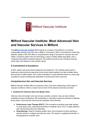 PAD Treatment by the Best Vascular Specialists