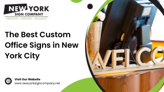 The Best Custom Office Signs in New York City